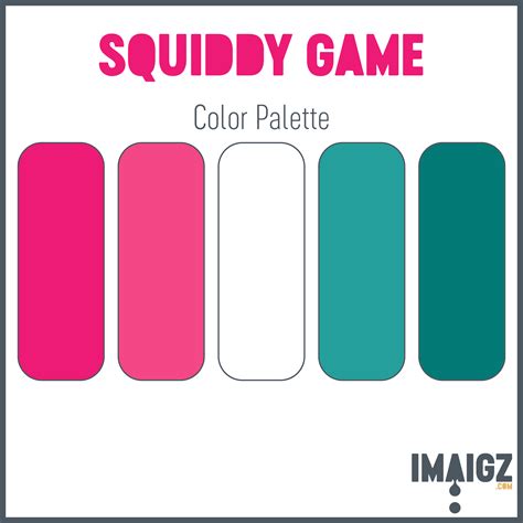 Squiddygames Color Palette.